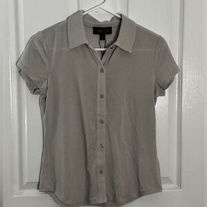 Women’s gray button down